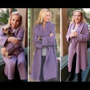 Soft Surroundings Women’s Lavender Telluride Topper Sweater Jumper Size XL